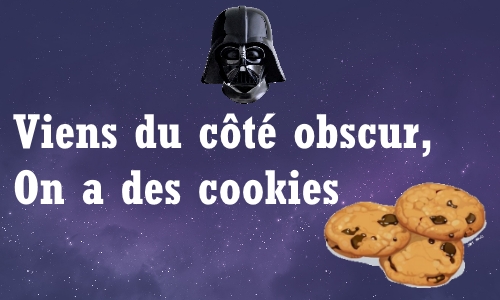 Viens du côté obscur, on a des cookies
